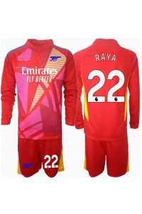 Arsenal David Raya #22 Keeper Babyklær Borte Fotballdrakt til barn 2024-25 Lange ermer (+ Korte bukser)